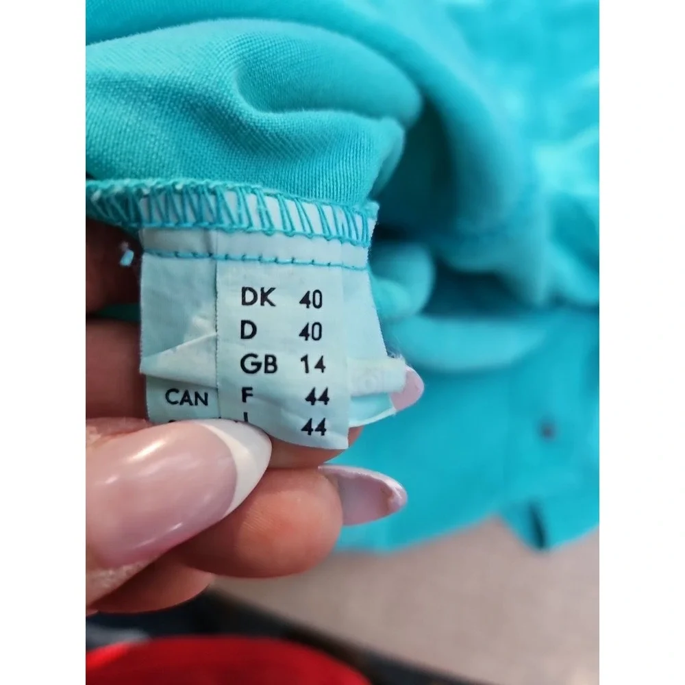 Vintage Leisure‎ Wear Lyocell Outfit Pants Shirt Teal Y2K 90s Lounge Casual LG